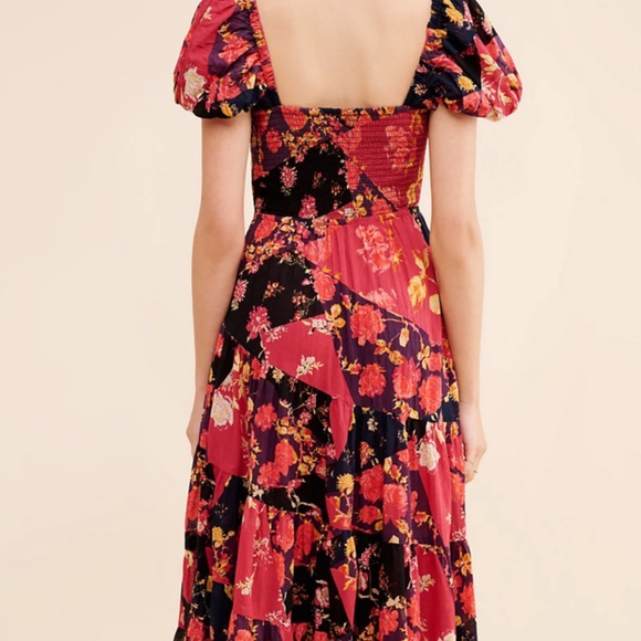 Free People Blue Sundrenched Floral Tiered Maxi Sundress - Picture 2 of 10